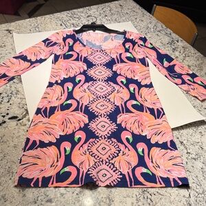 Lilly Pulitzer Pink and Blue Patterned Dress